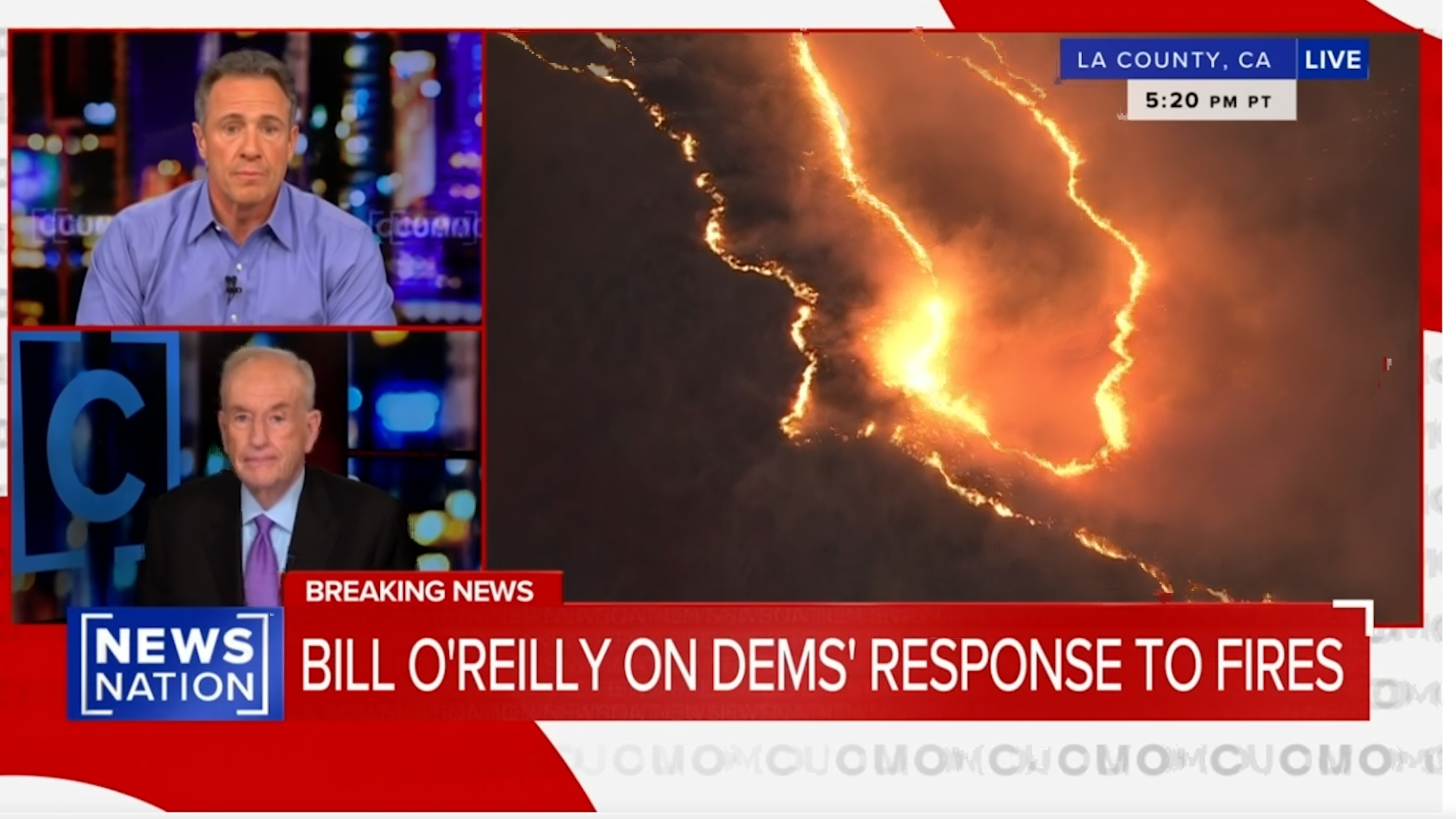 O'Reilly and Cuomo Analyze the Southern California Wildfires