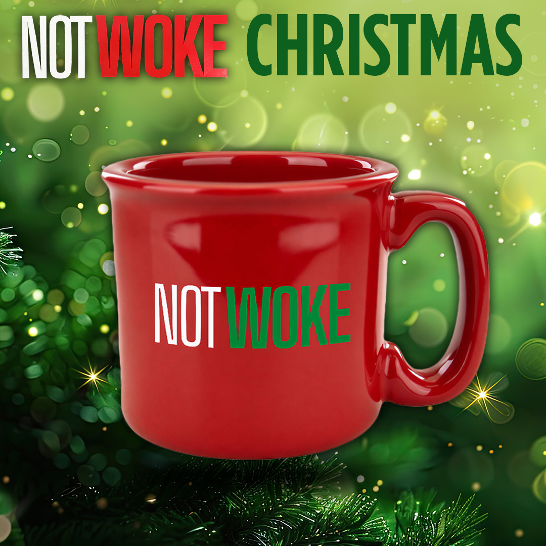 NOT WOKE CHRISTMAS MUG