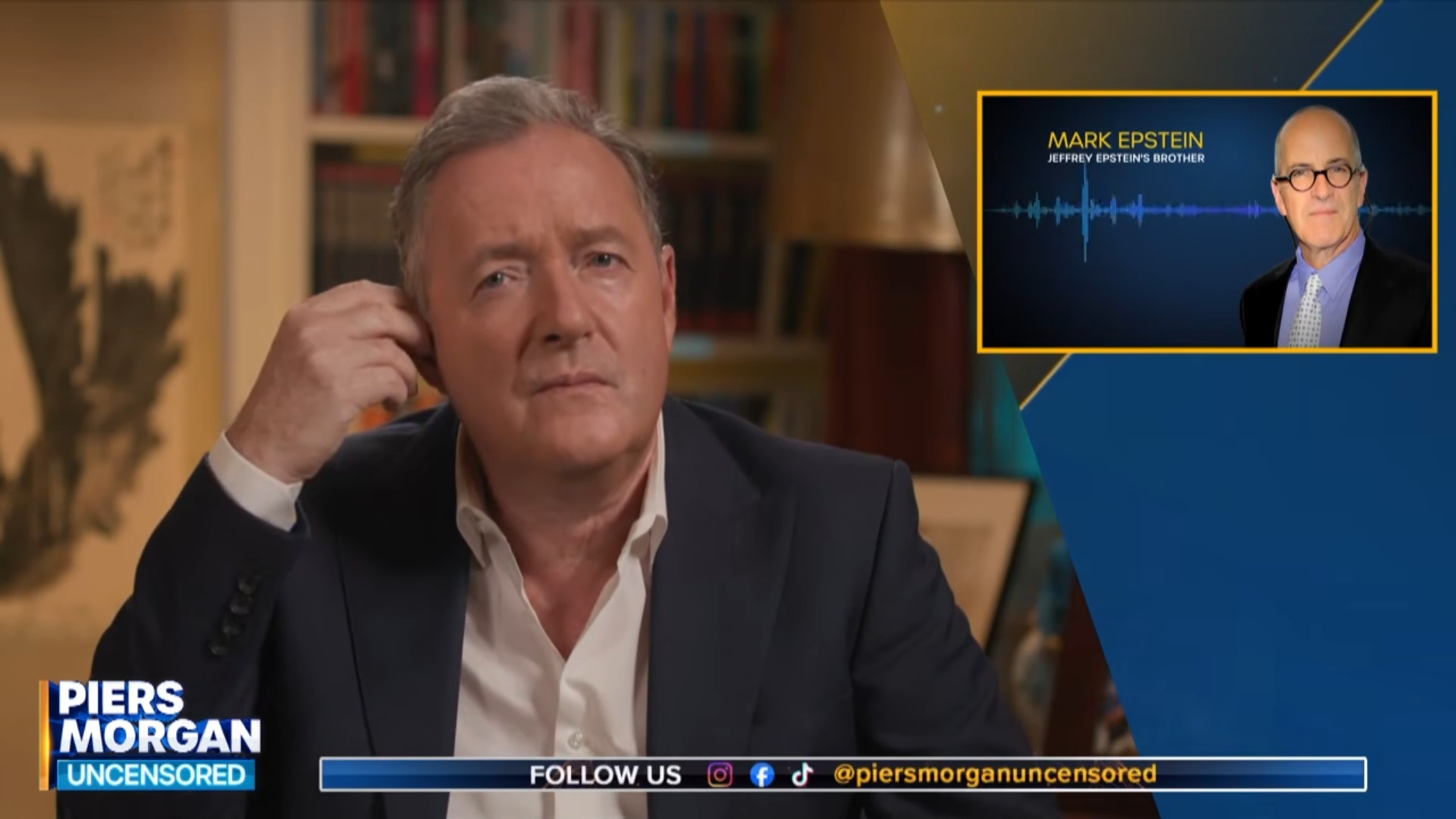 Epsteins Brother Hangs Up on Piers Morgan