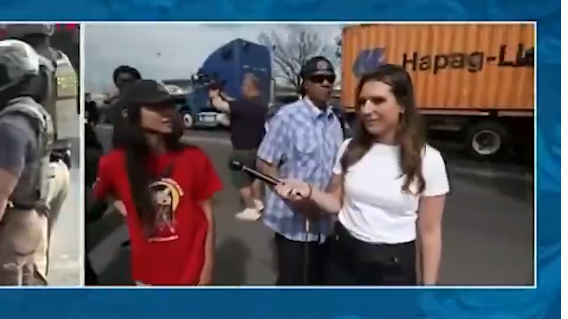 Anti-ICE Loon Assails Fox News Reporter