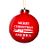Merry Christmas America Ornament variant