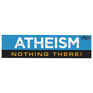 Atheism, Nothing There! - Pack of 5 stickers